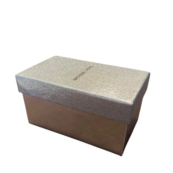 Michael Kors Silver Disco Pom Pom Keychain NIB New with Tags ib Box - Picture 7 of 7